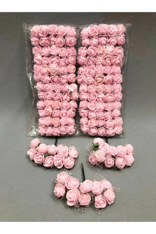 Güzel Dekoratif Ürünler Süsleme Lateks Çiçek (1 Paket 144 Lü )