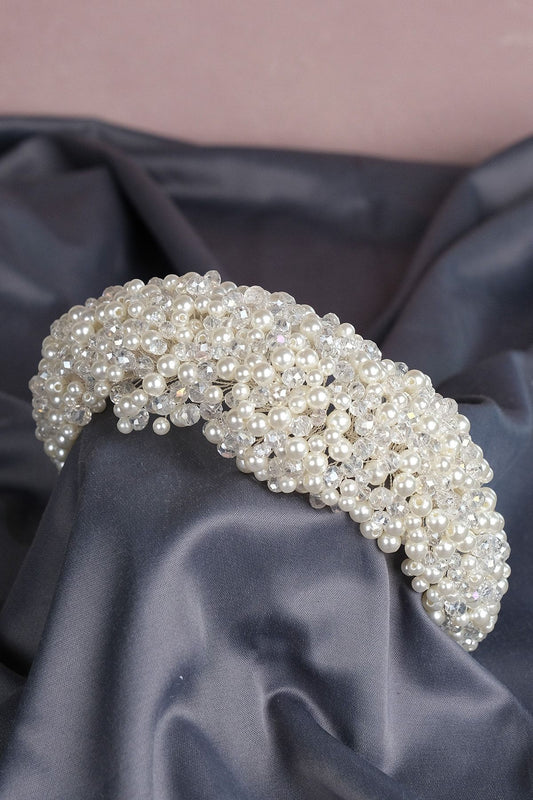 Hochzeit Henna Krone Leal gewölbte Perlen Braut Haar-Accessoire