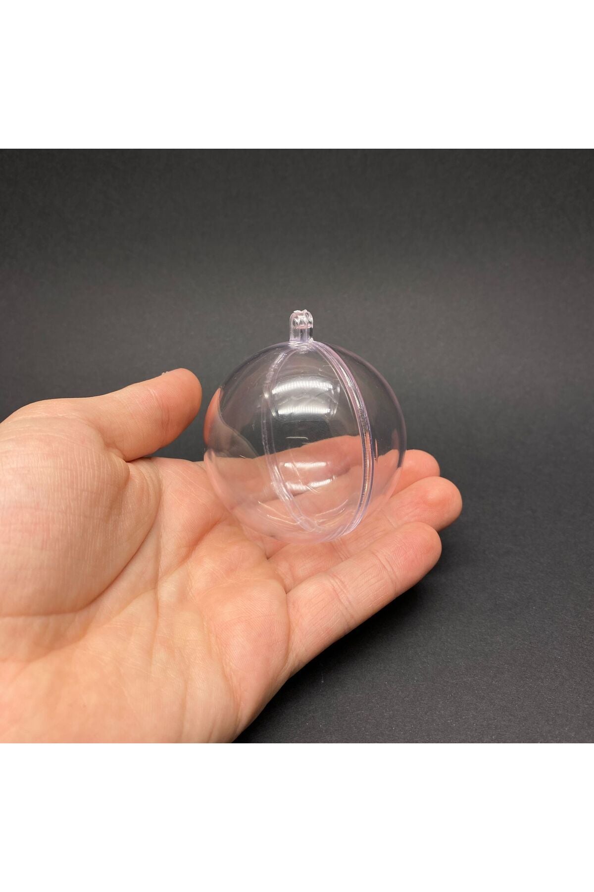 MİKA BALON - KRİSTAL KÜRE - AÇILABİLİR DEKOR İÇİN PLEKSİ TOP 6 CM 20Lİ PAKET