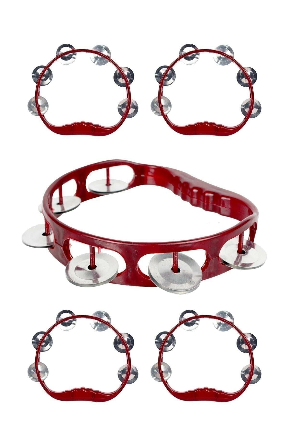 Kına Defi Plastik Tef 10 Adet Kırmızı Renk