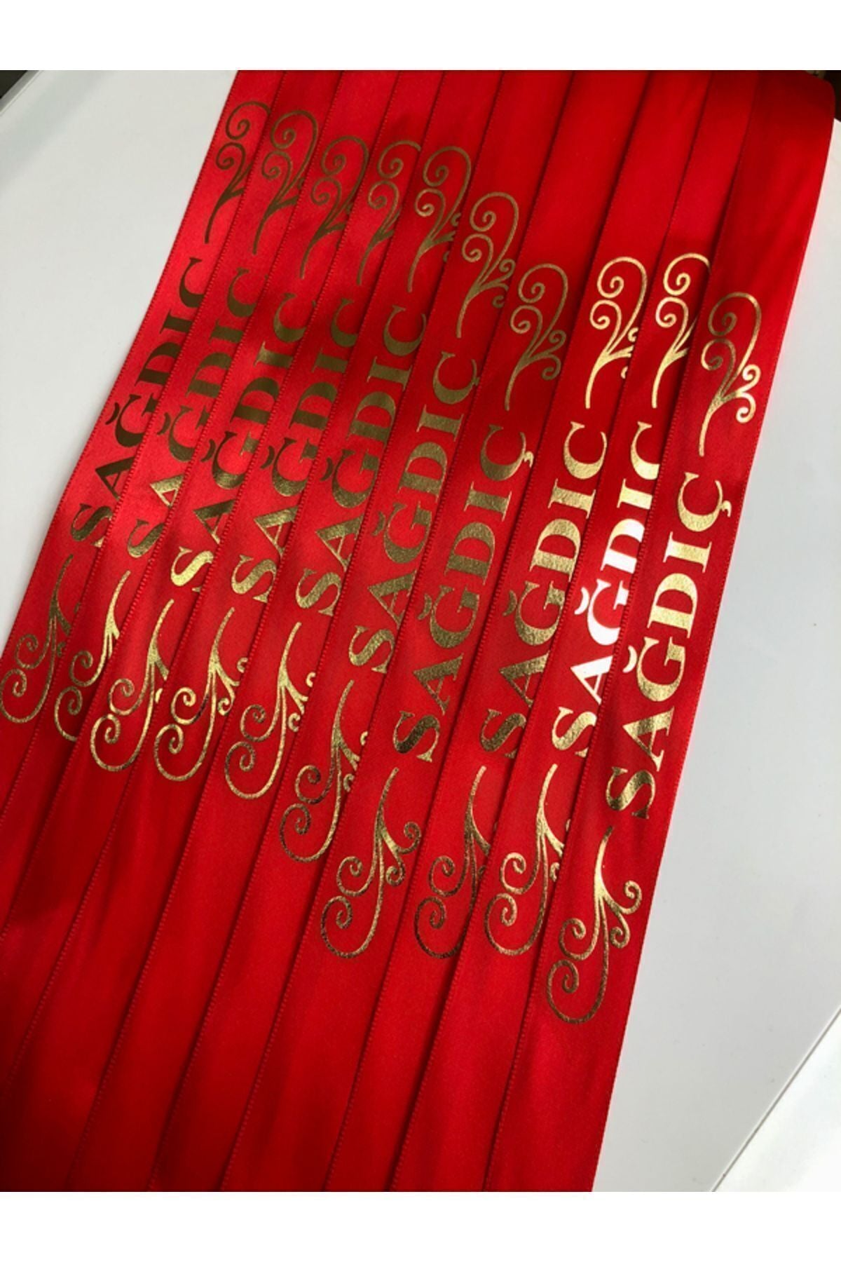Rotes Trauzeugenband, Trauzeugenarmband, Ärmelband, Henna-Nacht-Hochzeitszubehör (10 STÜCK)