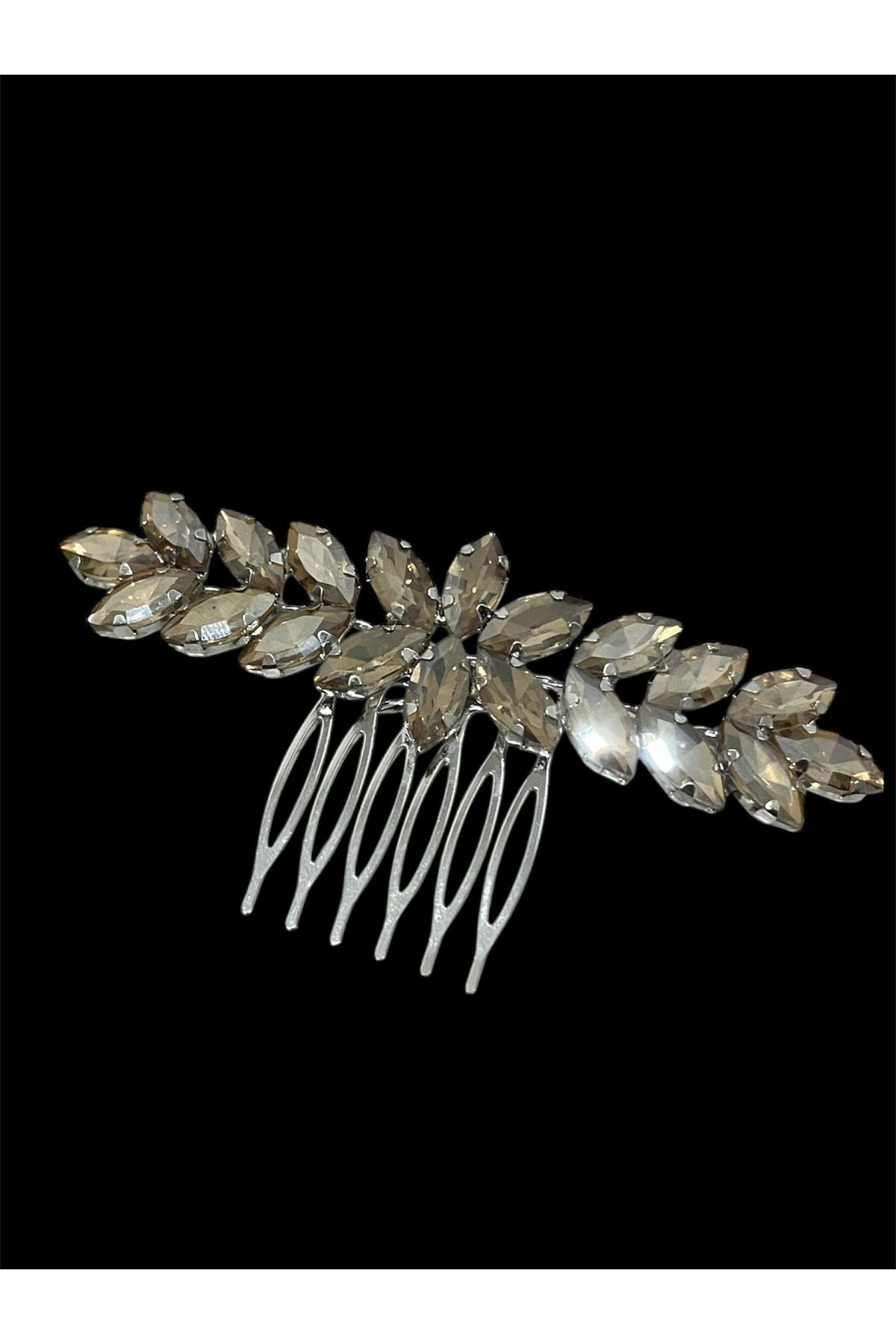 Henna- und Hochzeits-Haar-Accessoire – Goldene Shuttle-Stein-Haarnadel