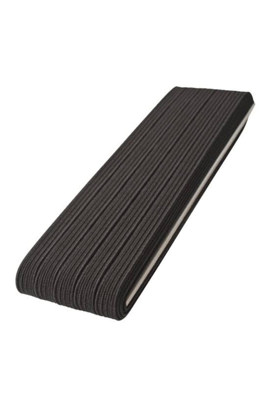 10 Meter schwarzes flaches Hosenbeingummi
