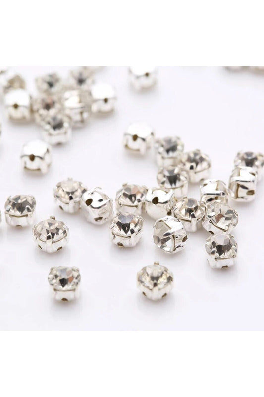 Silberfarbener, ummantelter Beyoğlu-Stein SS20 (4,7 mm) 1 Paket = 1440 Stück
