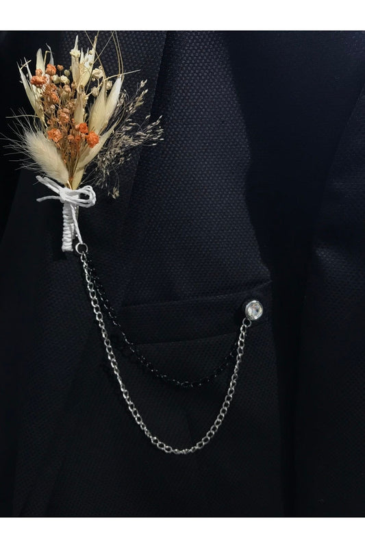 Boutonniere und Kette