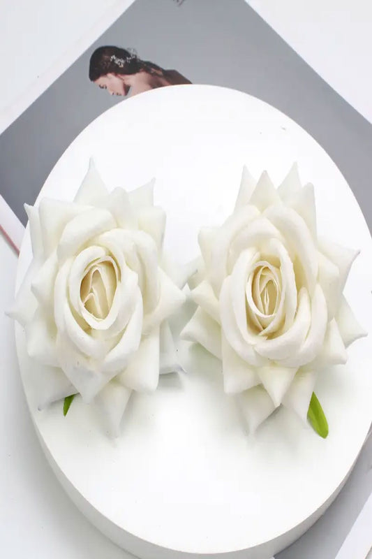 2 Stück Samt-Rosen-Haarnadeln – elegant und stilvoll, für den täglichen und besonderen Gebrauch