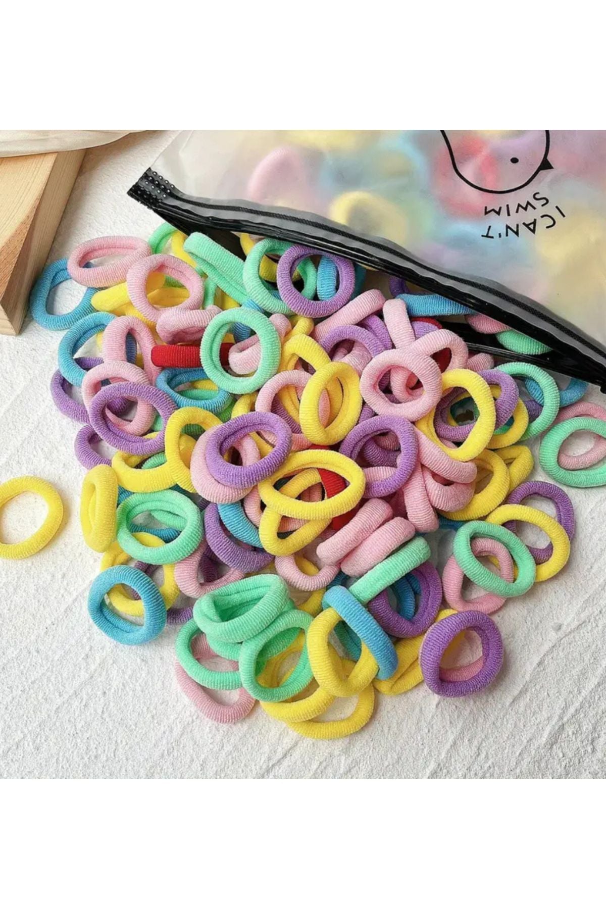 Havlu Toka Karışık Renk 14 Adet , Lastik Toka Aksesuar