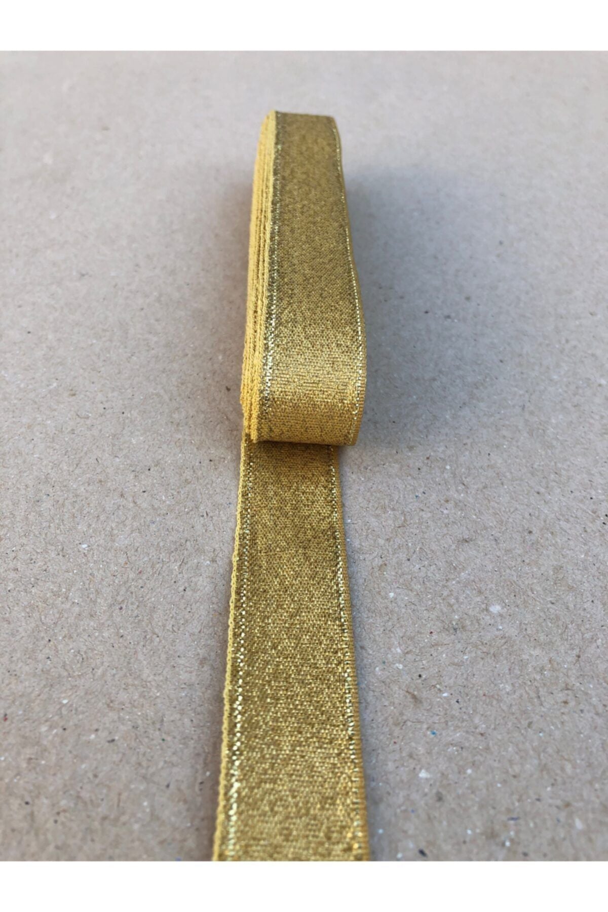 10 Metre Altın Simli Kurdele (2 cm En)