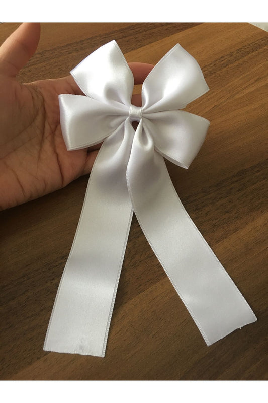 23. April Special Day Satin Bowknot Weiß