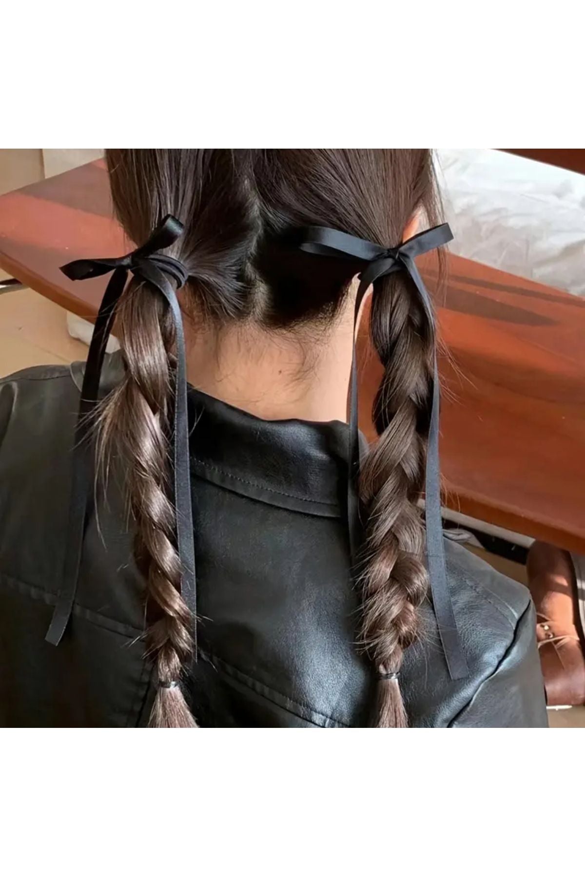 Satinschleife 2-teilige elastische Haarspange, Haar-Accessoire für den täglichen Gebrauch, Haarspange