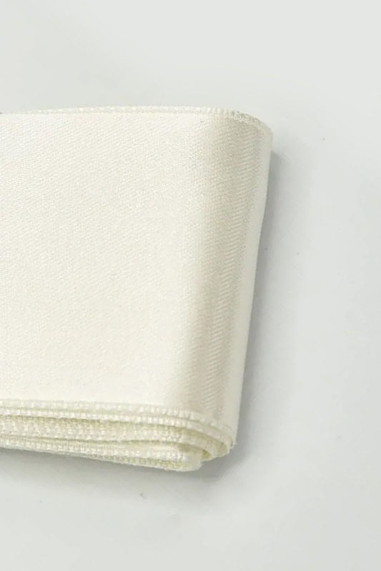 Krem Saten Kurdele 6cm Paket Bohça Süsleme Gelin Damat Çeyiz Süsleme Kurdelesi