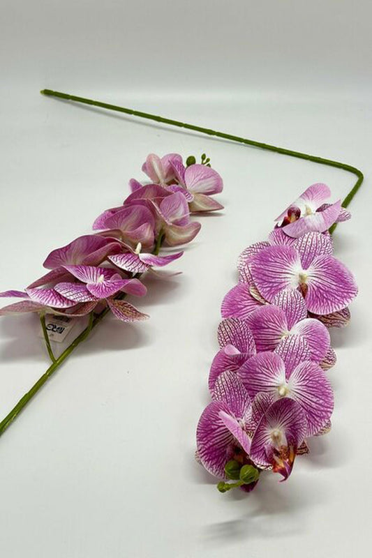 9-köpfige Orchidee im Wet-Look – realistische Kunstblume