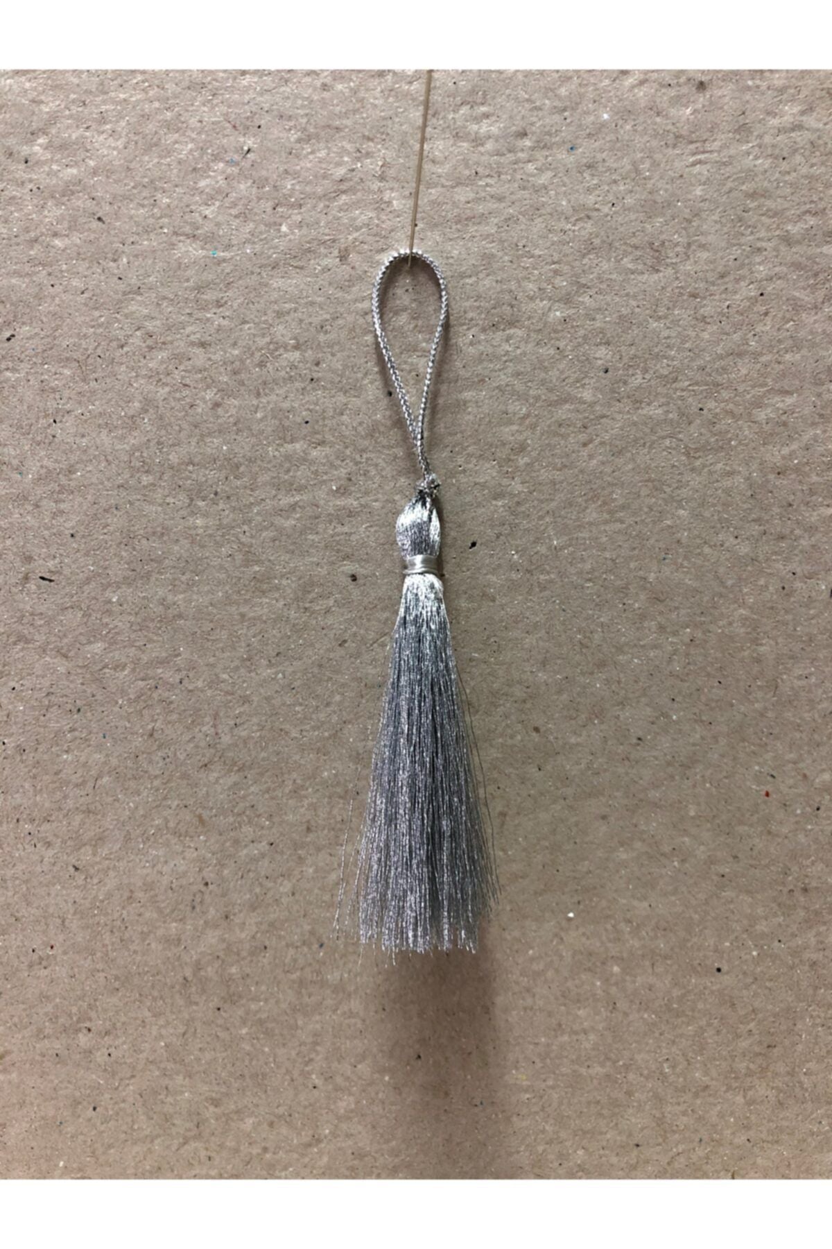 10 Stück Silber Glitzer Einzelne Quaste 7cm
