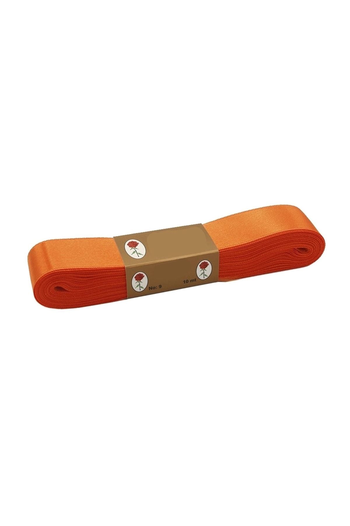 Turuncu Saten Kurdele 3 cm 1 Top 10 Metre