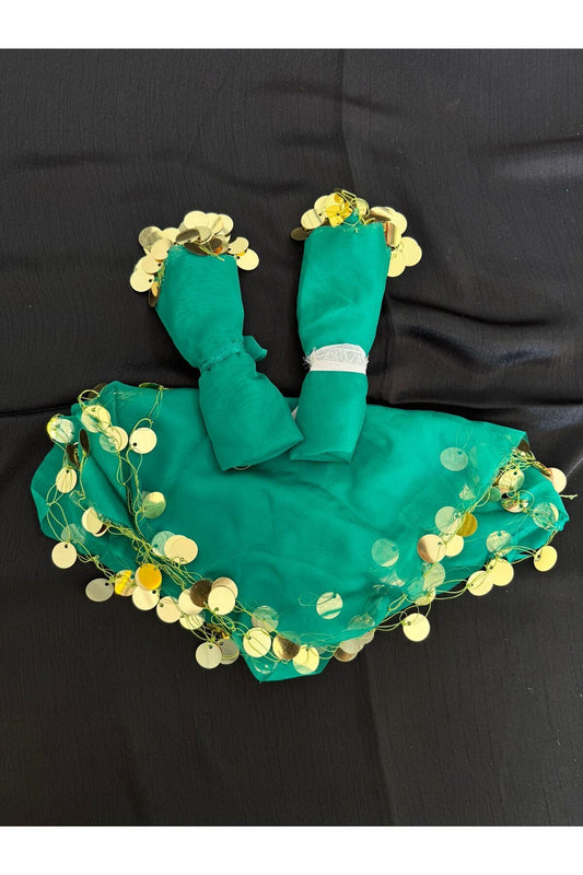 grünes Chiffon-Halay-Taschentuch, 10 Stück Halay-Taschentuch, Brauttaschentuch, Braut- und Bräutigam-Taschentuch