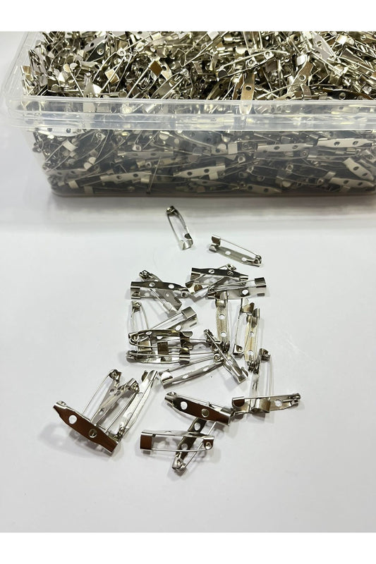 15-teiliges Silberbroschenset für Schmuck- und Accessoire-Design