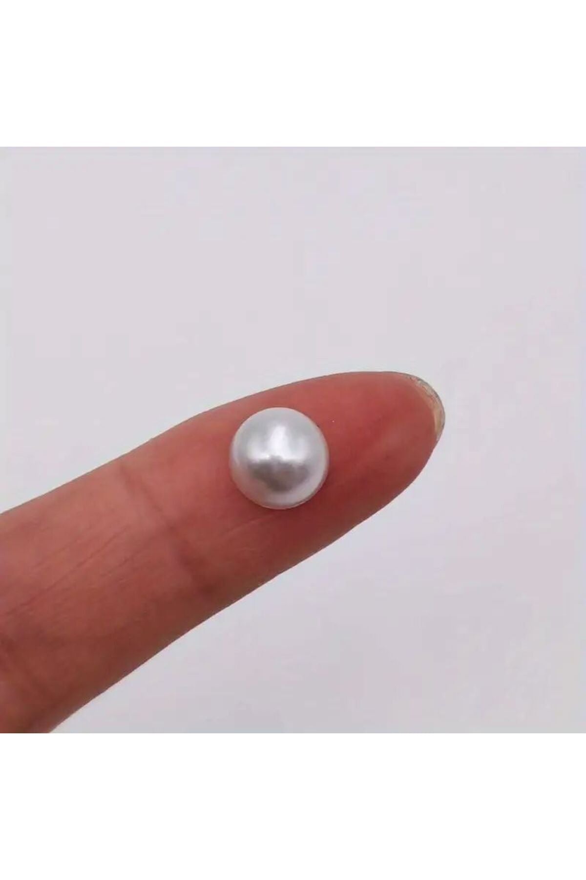 8mm Krem Renk Yarım İnci – El Sanatı ve Süsleme İçin (100 Adet)
