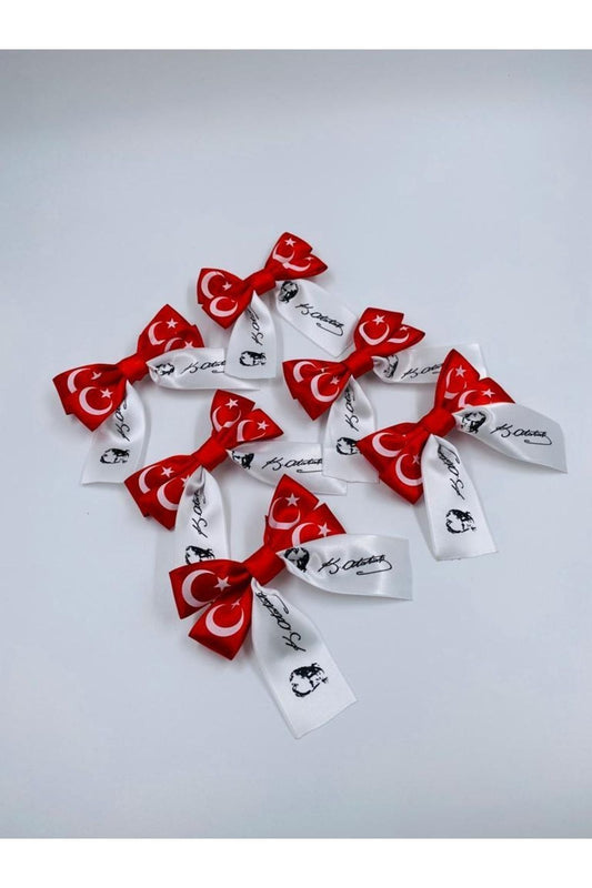Atatürk Ve Bayraklı 23 Nisan 29 Ekim 19 Mayıs 30 Ağustos Bayram Tokaları Otomatik Toka 6 Adet