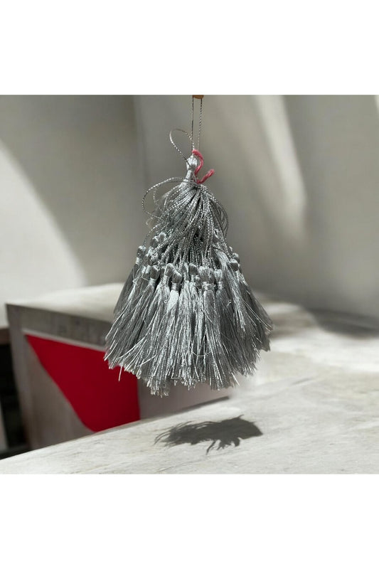 100 Stück Silber Quaste, Lesezeichen Dekoration, Ornament Quaste 100 Stück