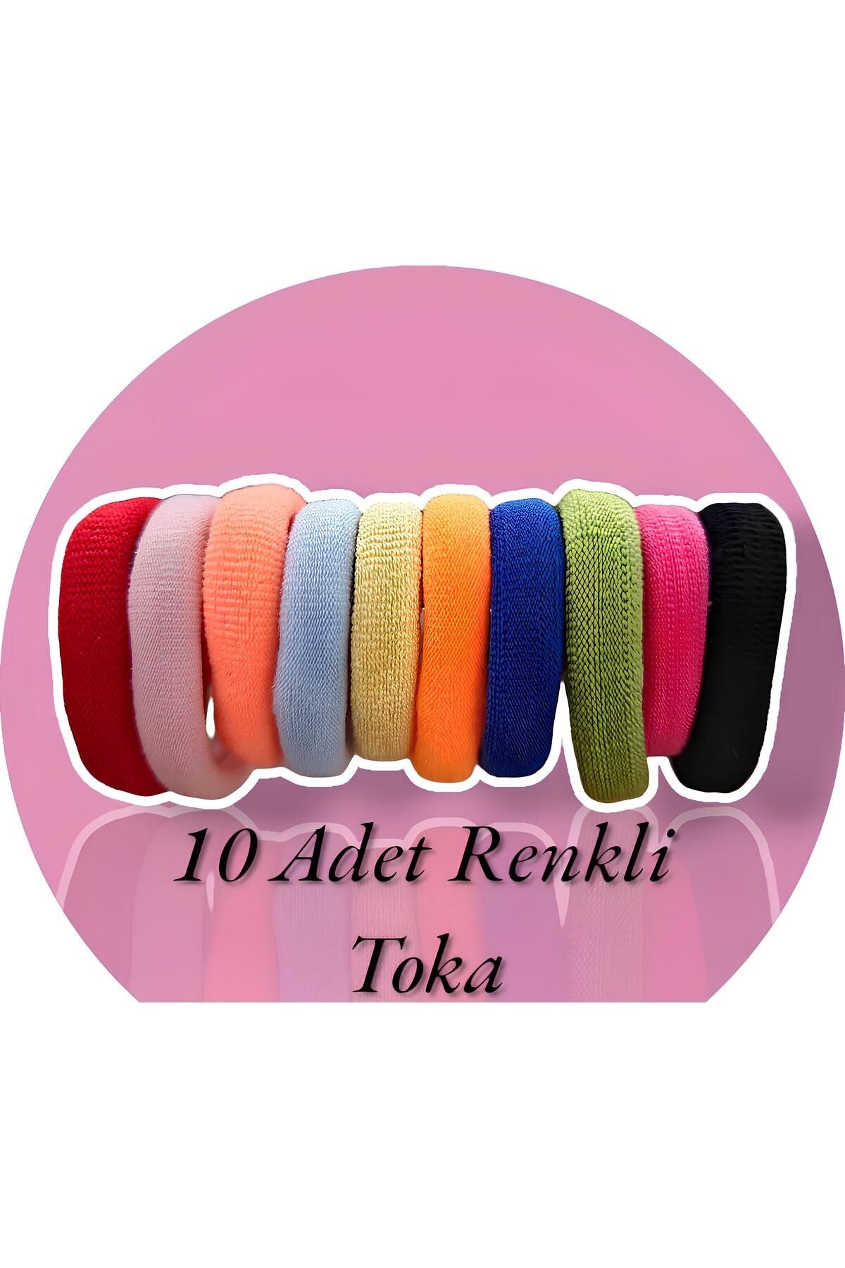 Renkli 10 Adet Lastik Havlu Toka
