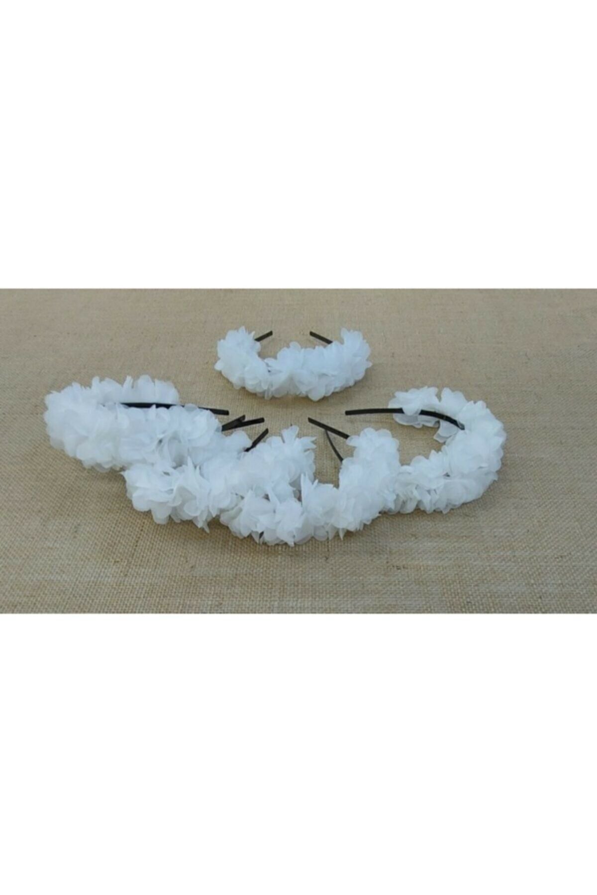 Kına Tacı Süslü Tef Nedime Bilekliği Seti Beyaz Kına Seti Beyaz