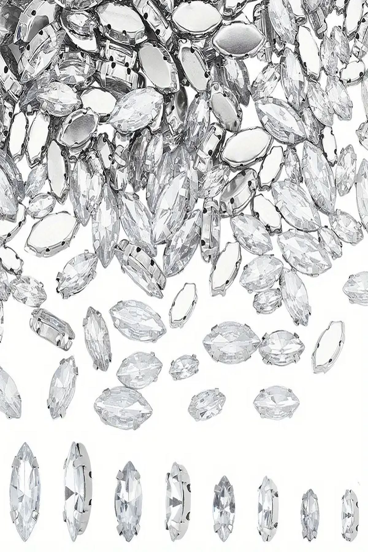 Kristall-Nähstein-Set – 40-teilig, hochwertige glänzende Steine