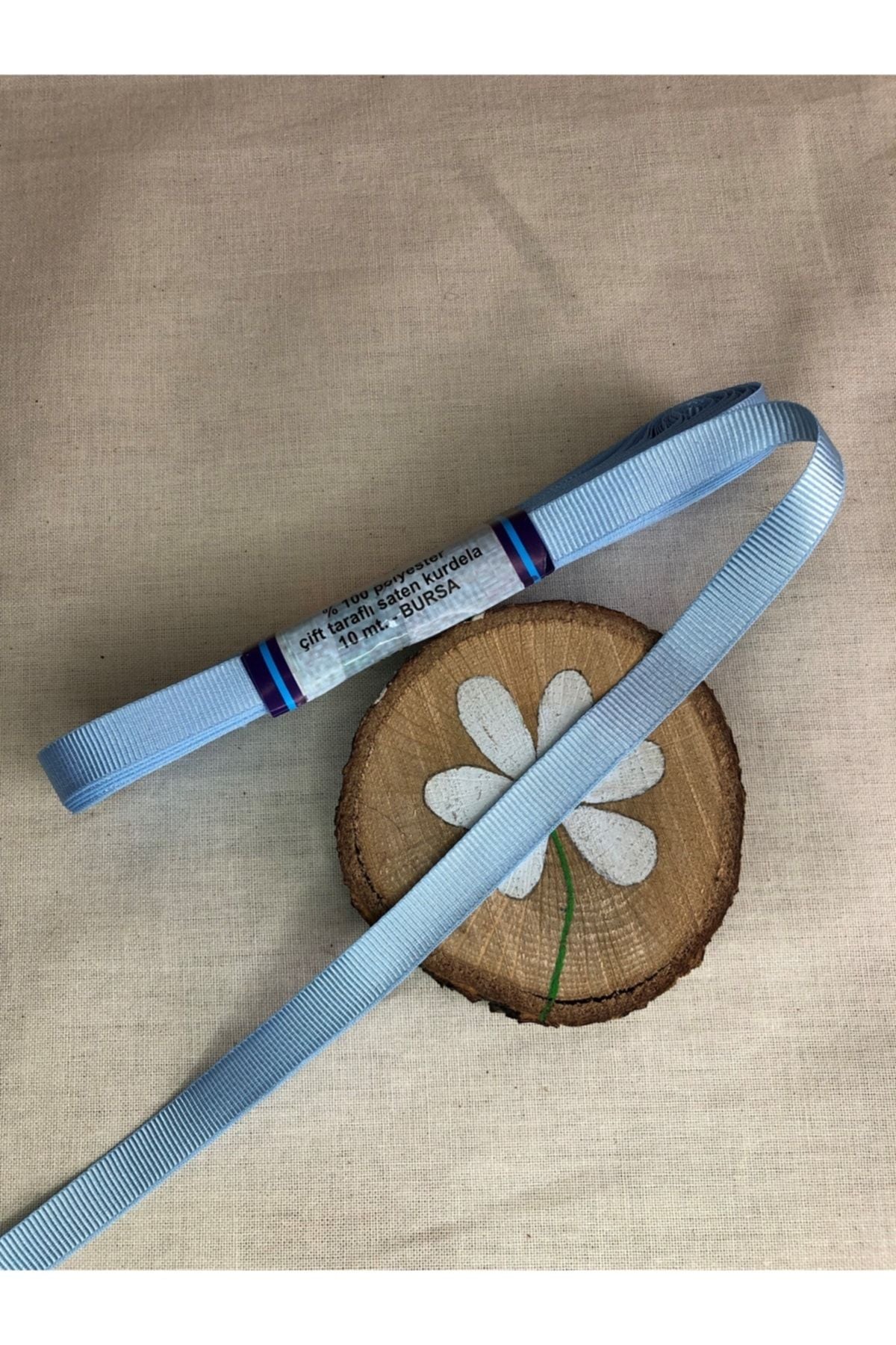 10 Meter babyblaues Ripsband (1 cm)