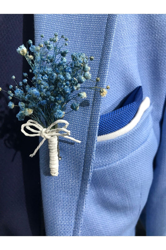 Blume des Trauzeugen des blauen Kragenbräutigams
