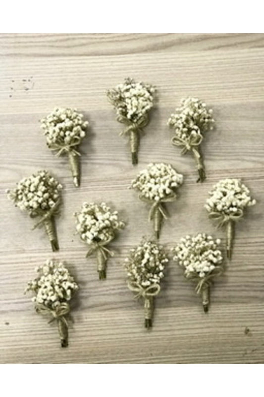 10 Boutonnieres für den Bräutigam