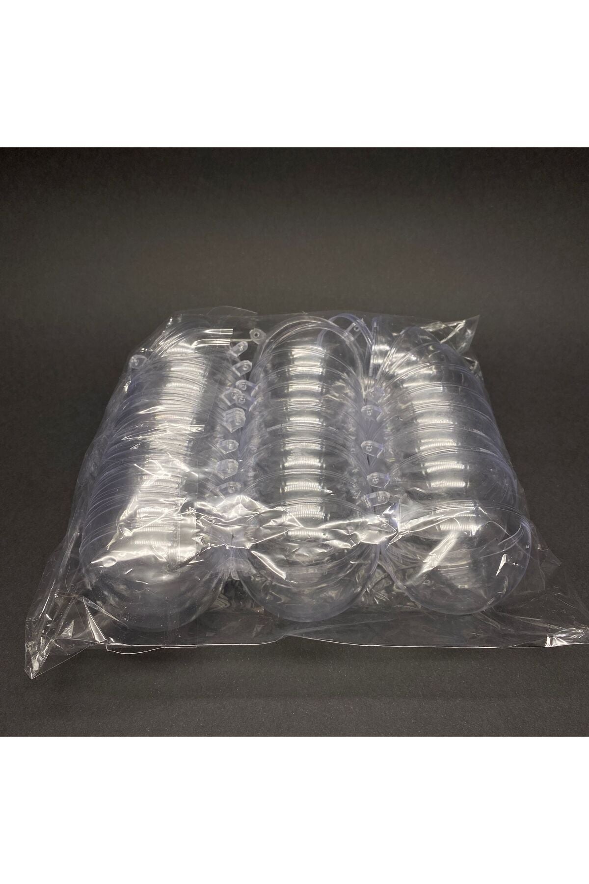 MİKA BALON - KRİSTAL KÜRE - AÇILABİLİR DEKOR İÇİN PLEKSİ TOP 6 CM 20Lİ PAKET