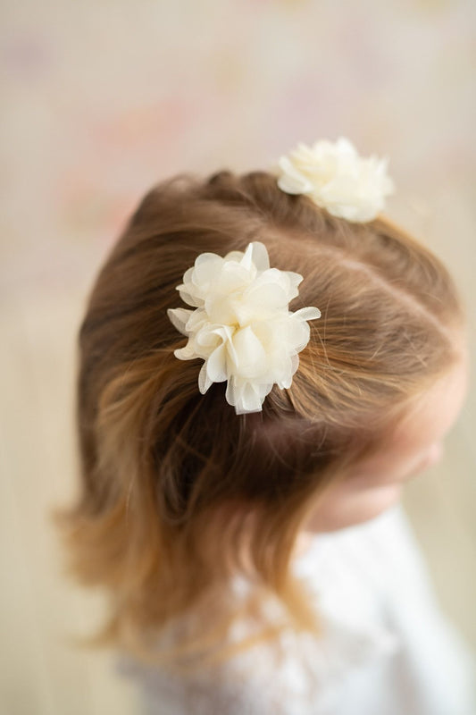 Ecrufarbene Frida-Clips im 2er-Pack