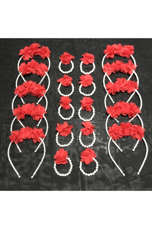 20-teiliges Set mit Brautjungfern-Armband und Brautjungfern-Tiara