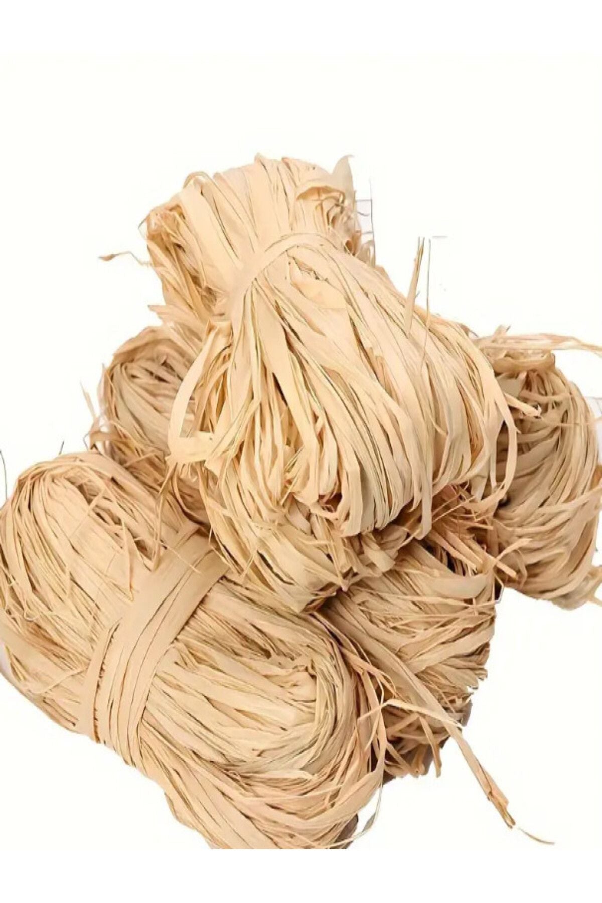 50 gr Doğal Rafya Demeti Hediye Paketleme için Bahçe Rafya İpi, El İşleri,
