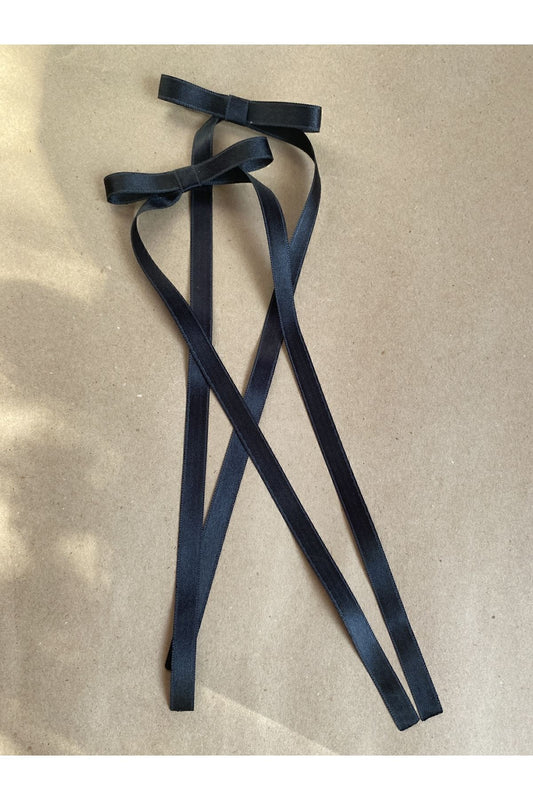 2er-Pack Haarspangen mit Satinschleife