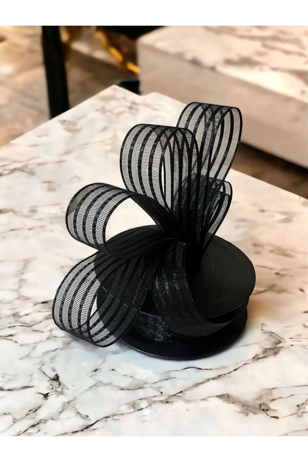 2.5 Cm Şerit Şifon Siyah Kurdale 20 Mt.
