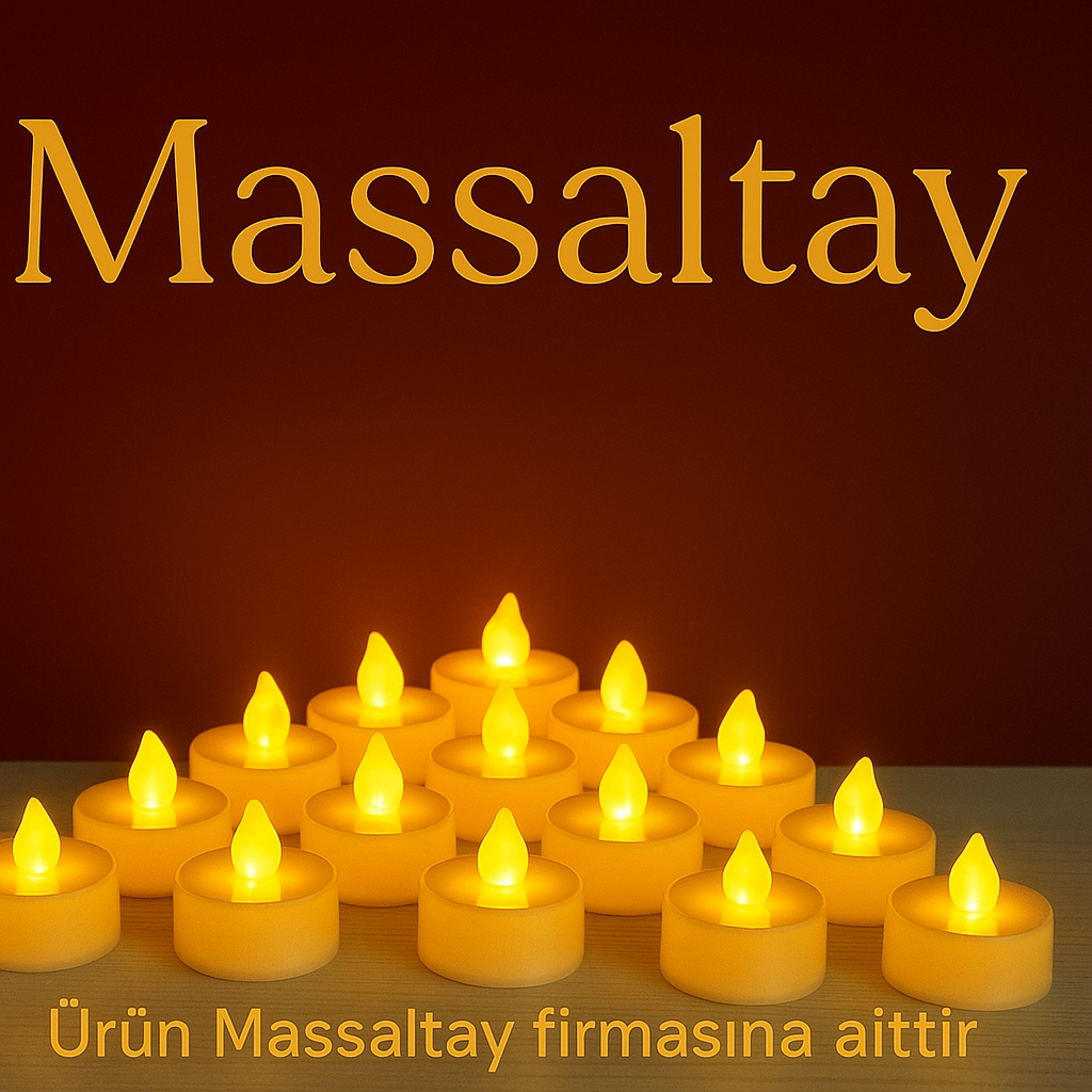 Dekoratif Şekilli LED Mum Seti 2’li - Pilli Tealight Işıklar Romantik Süsleme”