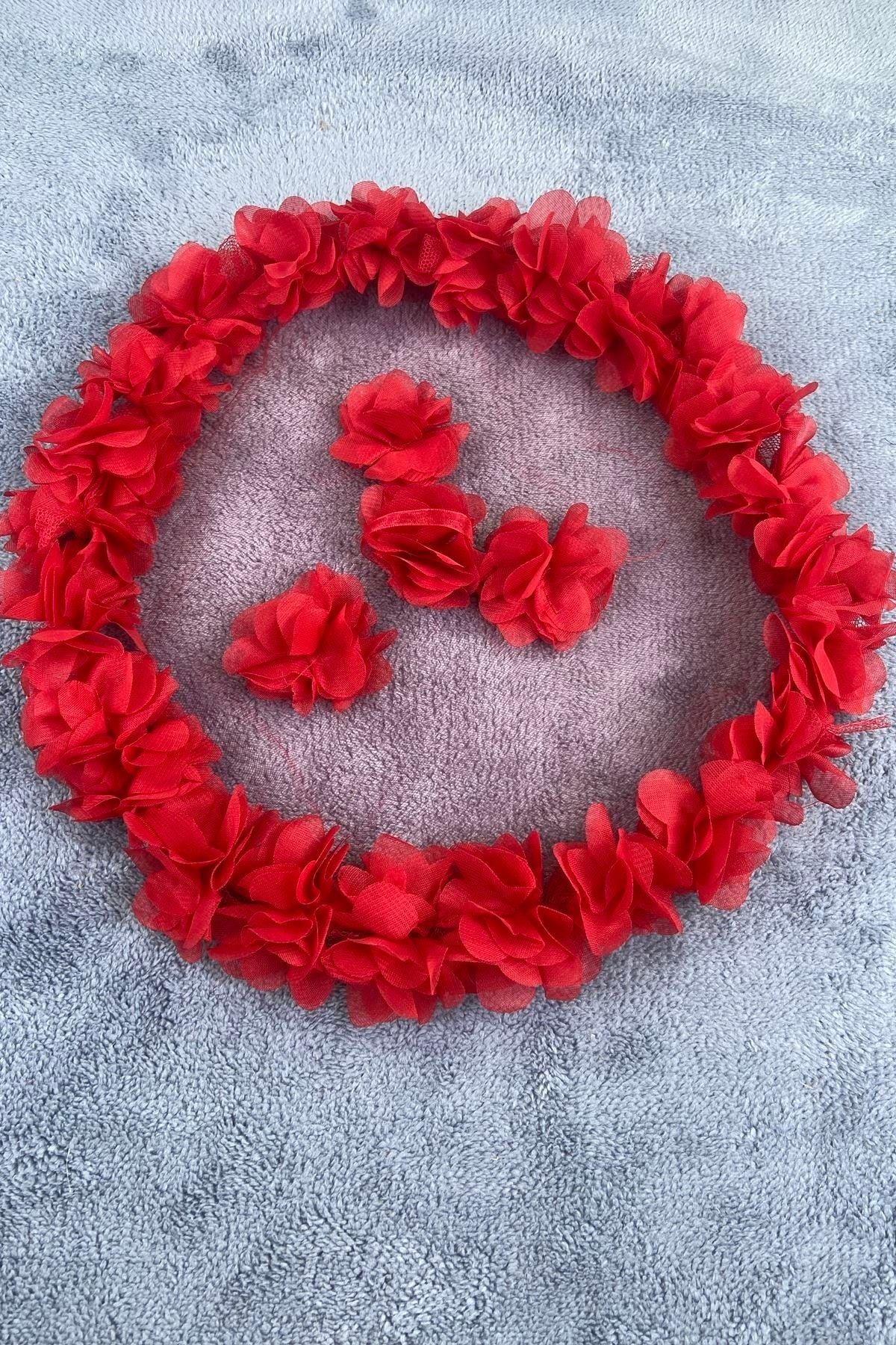 Henna Night Braut Halay Taschentuch Rote Laserrose Braut Halay Accessoire