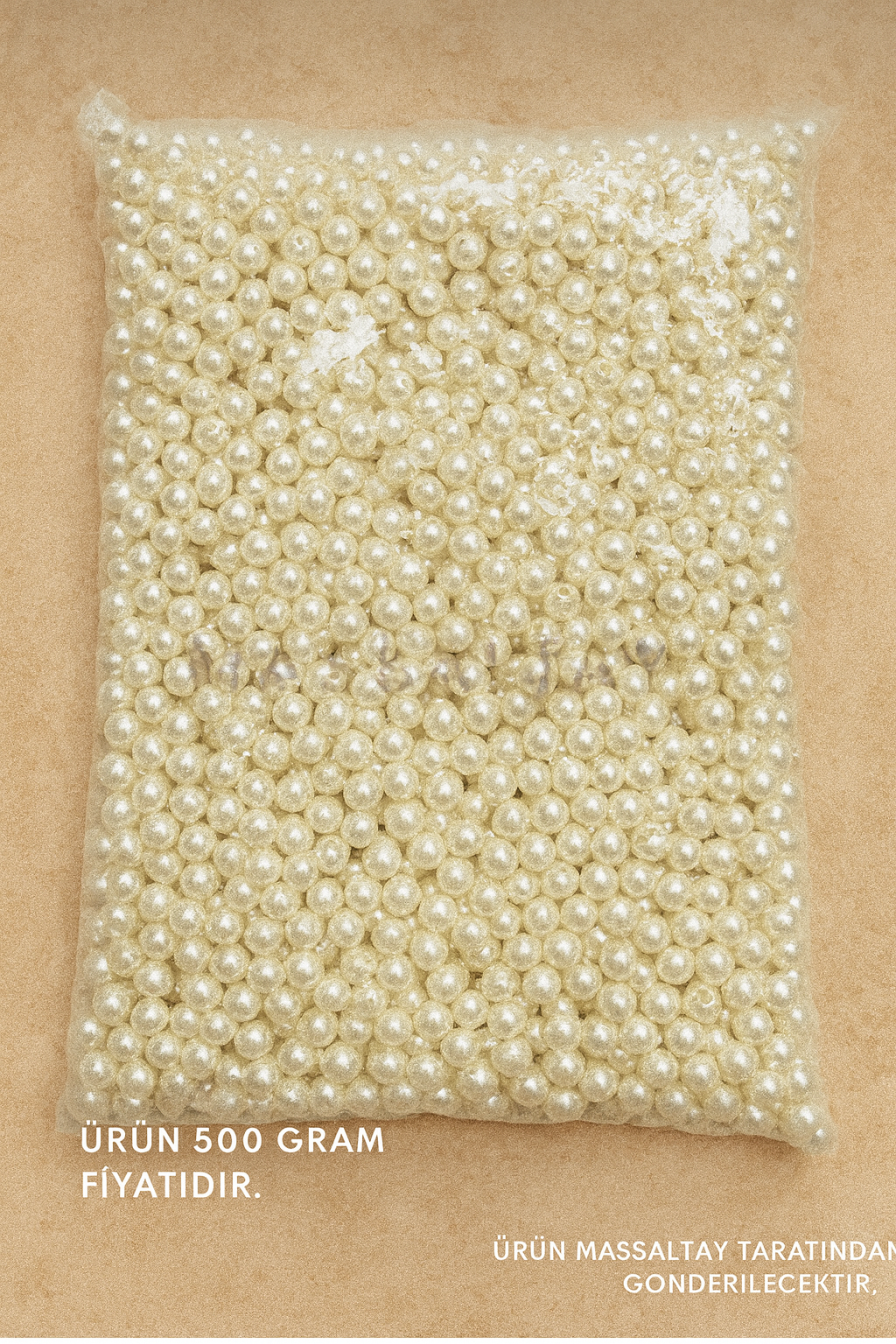 500 gram Plastik İnci Boncuk , Süsleme Boncuğu, Takı ve El İşi Malzemesi