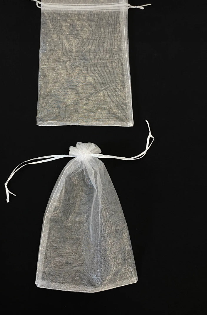 Tül Kese Organze Şeffaf , 100 Adet Ölçü 15x24cm, Hediye Gelin Düğün Bohça Çeyiz Havlu Yasin Yazma
