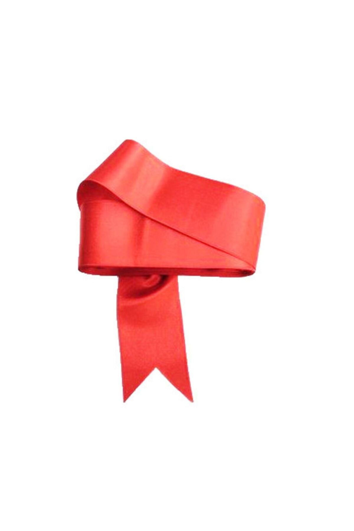 6cm Saten Şerit Kurdele Kırmızı 10mt