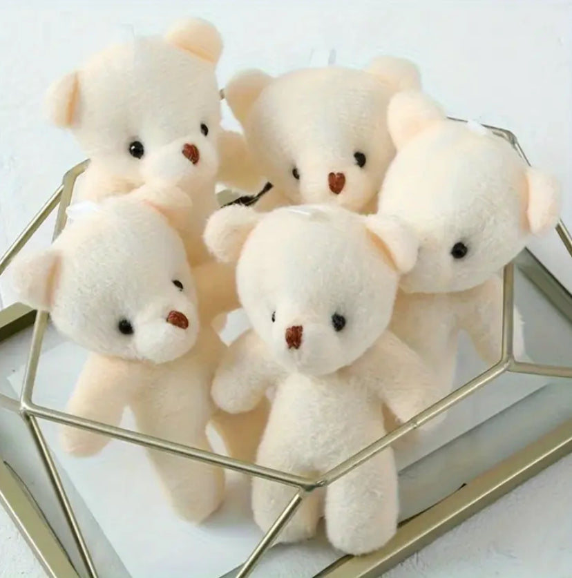 Plüschteddybär 20 Stück, für Taschenaccessoires und Blumenstraußherstellung
