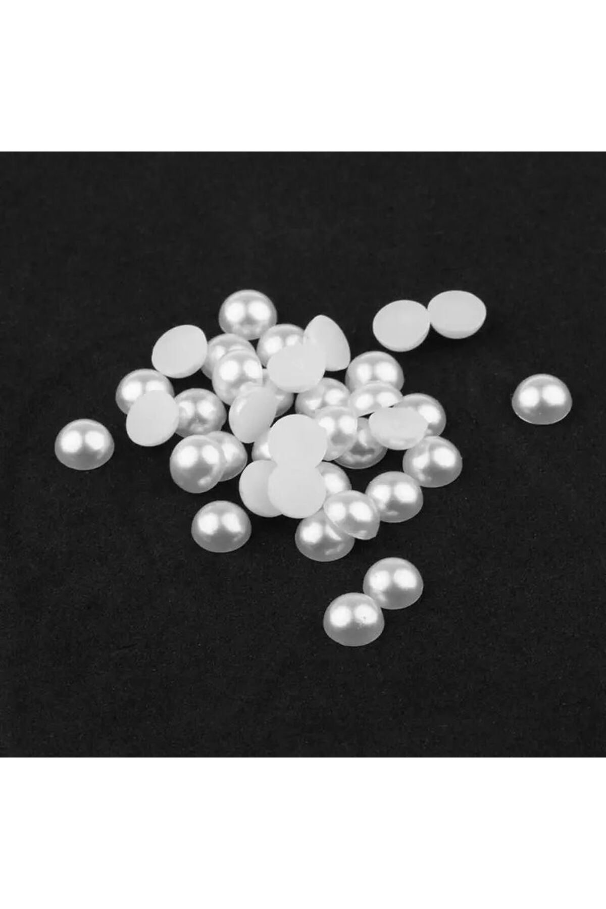 8mm Beyaz Yarım İnci Süsleme Boncuğu – Takı, Nikah Şekeri, Davetiye İçin