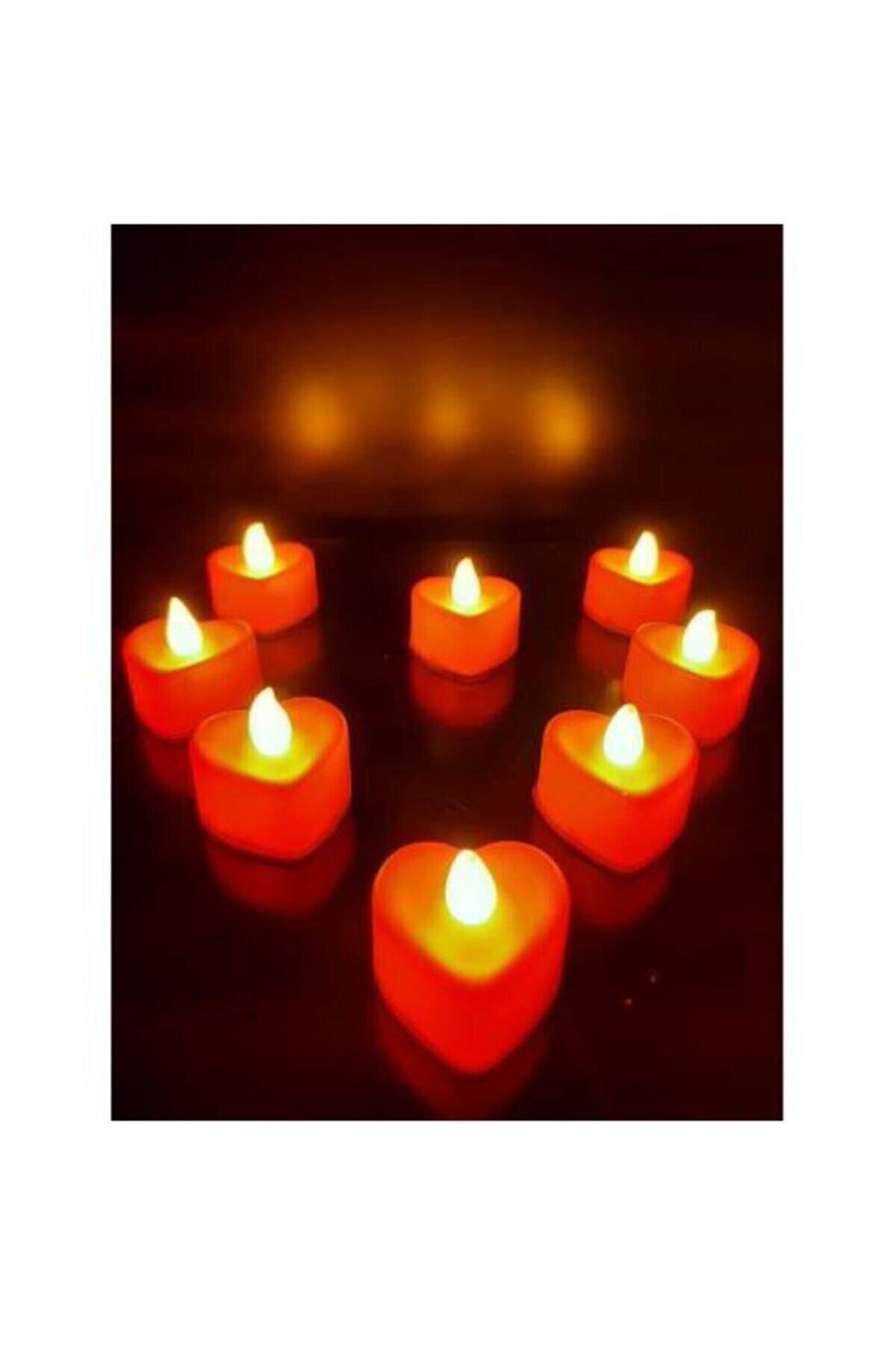 1 Stück Herz LED Kerze LED Rose Batteriebetrieben Herz Gemusterte Liebe LED Kerzen