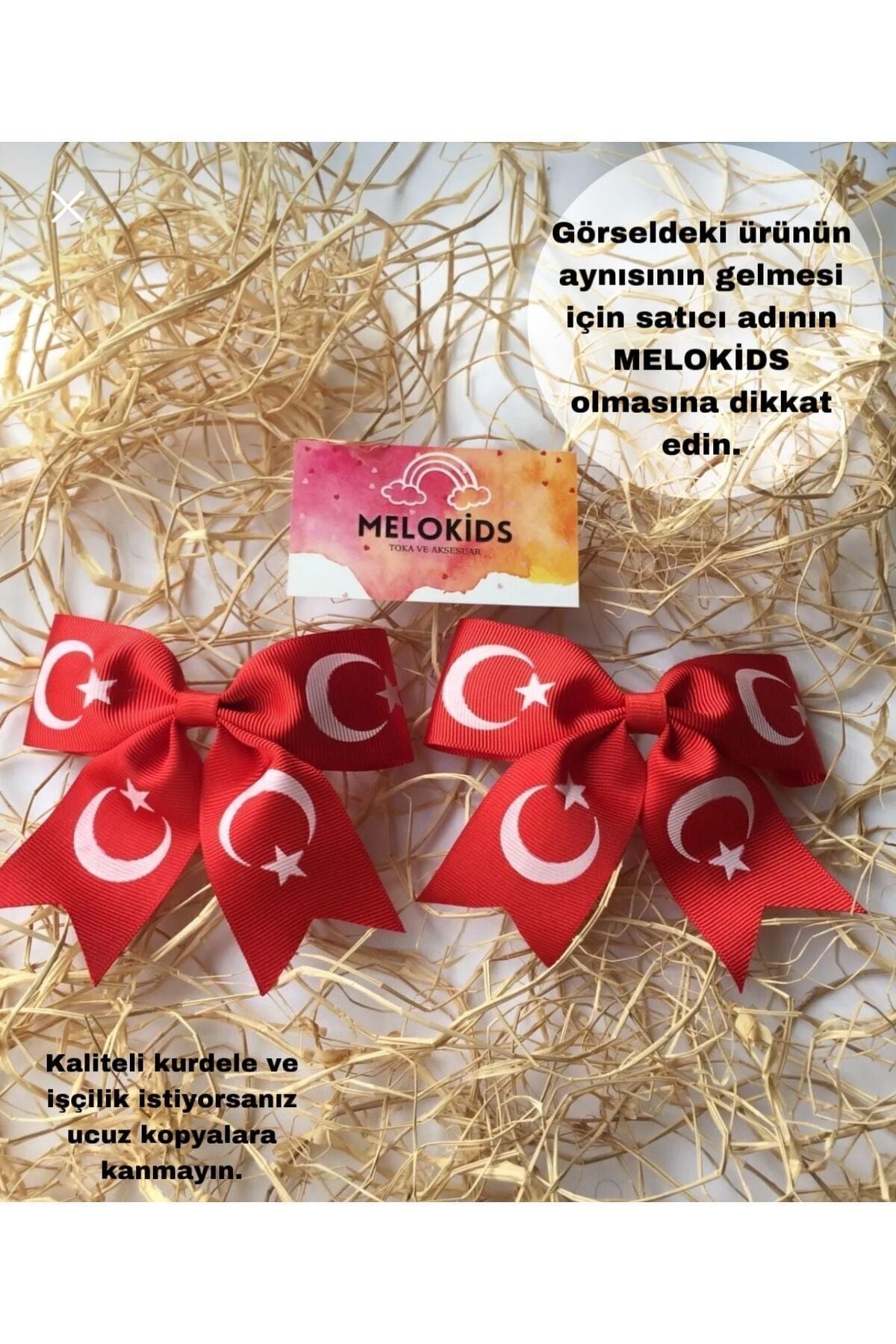 2 Adet Türk Bayrağı Klipsli Bayrak Toka