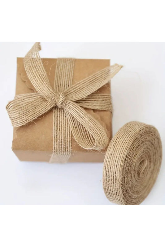 Stroh-Juteband, 4 Meter, Heimdekoration, handgefertigtes Künstlermaterial, Geschenkband