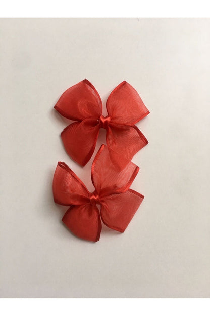 Mädchen Chiffon Tüll Schleife Rot 23. April - 29. Oktober Silvester