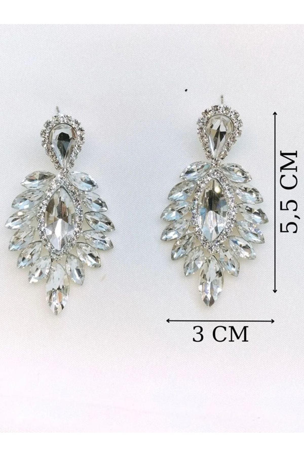 DAMEN OHRRINGE Kristall Stein Henna Hochzeit Braut Ohrringe