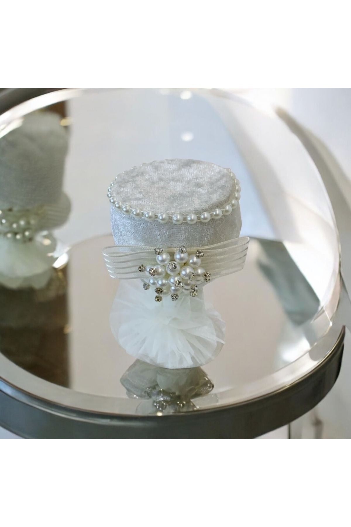 Beyaz Düğün Nikah Takı İçin İğnelik, Kına Gecesi Gelin Damat Söz Nişan Sünnet İğnedanlık