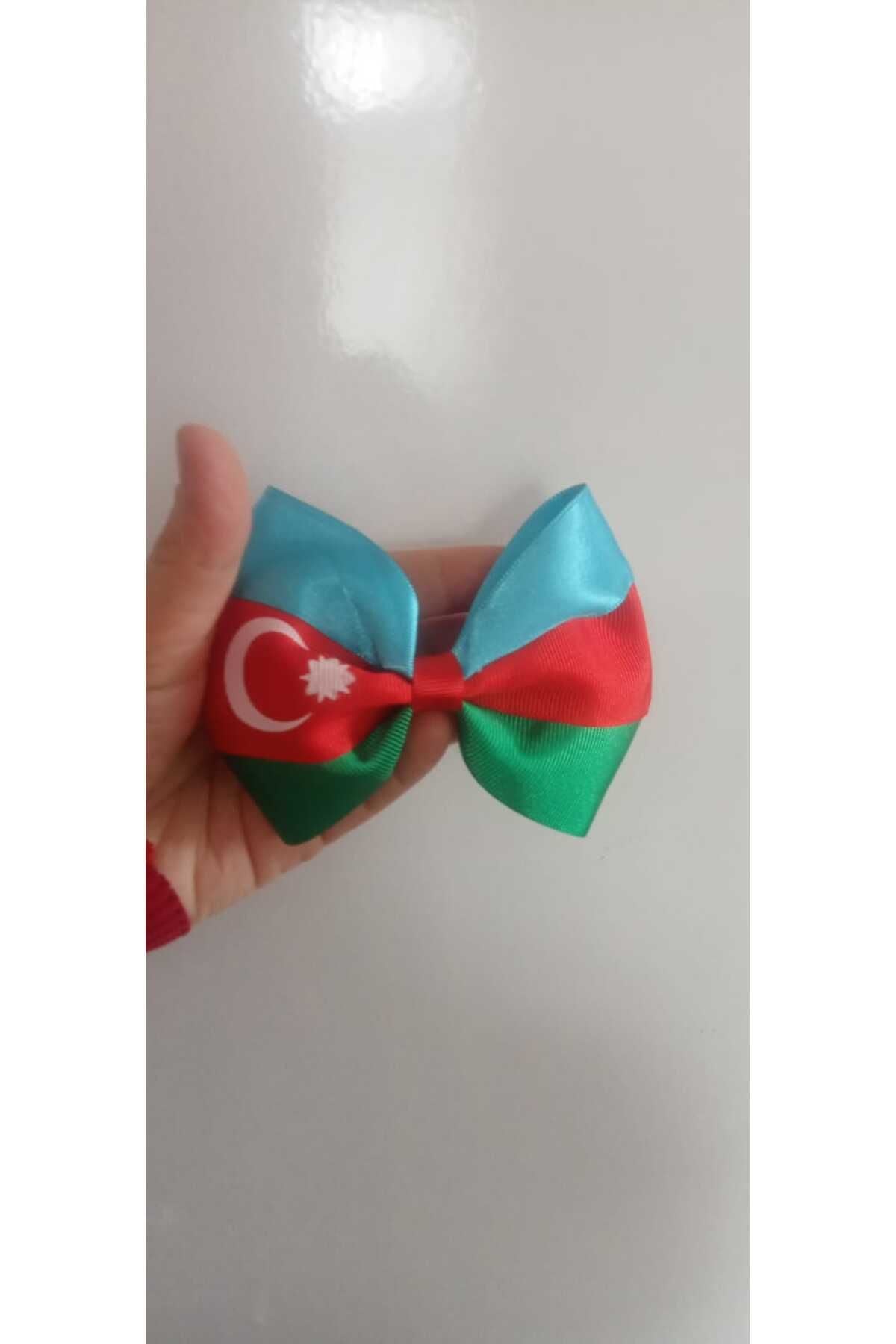 Azerbaycan Bayrak Konsept Klipsli Fiyonk Toka