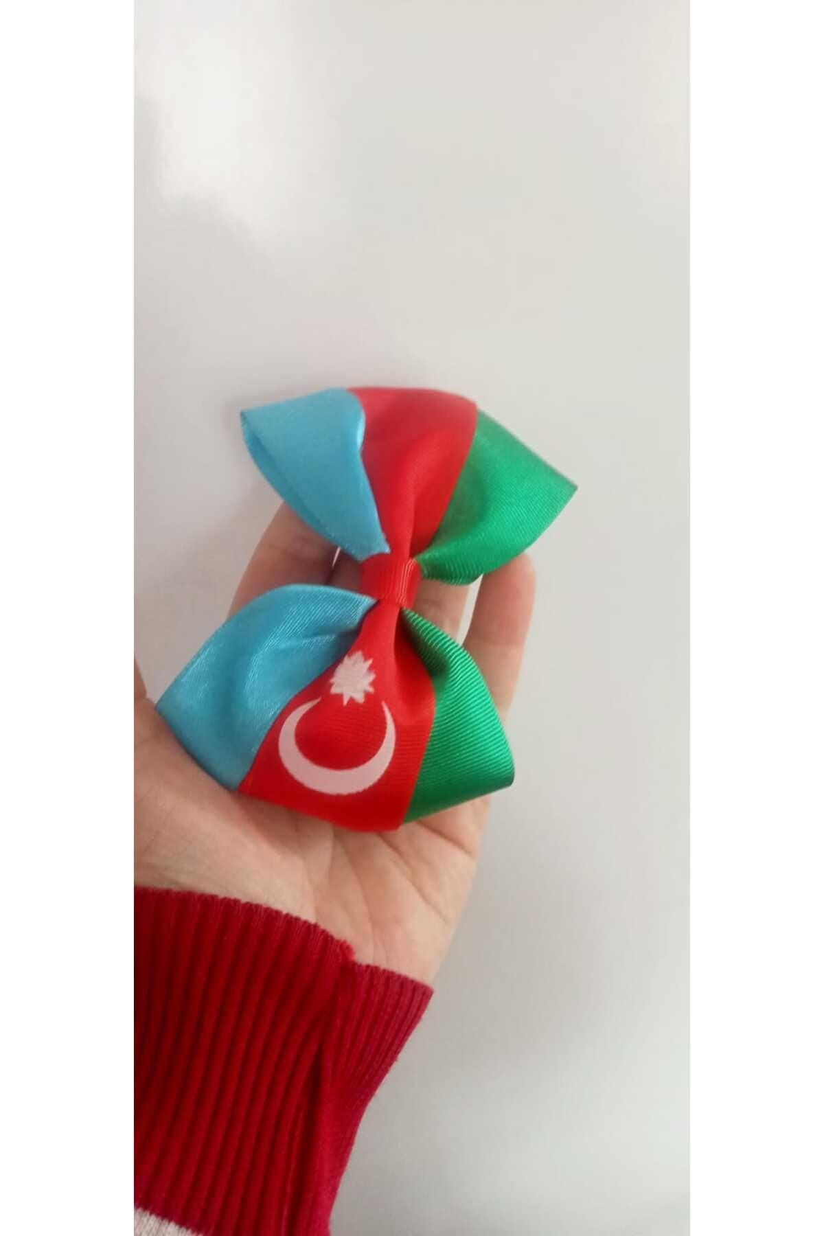 Azerbaycan Bayrak Konsept Klipsli Fiyonk Toka